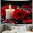 thumbnail image 2 of Patifu Red Roses Tapestry Wall Hanging Unique Style Graphic Tapestries Home Wall Decor Art for Living Room Bedroom Apartment Farmhouse Dorm 40x60inch, 2 of 6