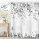 thumbnail image 1 of Cortina de Ducha Gris Dznils con Estampado Floral de Eucalipto, Acuarela, 72" x 72", 1 of 10
