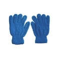 thumbnail image 4 of Men's Women's Warm Winter Fuzzy Cozy Gloves, Blue, 4 of 4