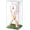 Display, variant on Hasako Baseball Display Case and Wood Stand Acrylic Baseball Holder Acrylic Box with Grass Pad for Ball Display Mini Wooden Bat Showcase Holders for Memorabilia Autograph Ball(1 Pack)