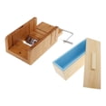 thumbnail image 1 of 2X Flexible Rectangular Jabón de Pan de Silicona Caja de , Herramientas de de Jabón de Pan Rebanador de Rebanadas de tarta Bisel Macarena Molde cortador de pan de jabón de madera, 1 of 8