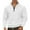 White, variant on KHONTS Men's Quarter Zip Pullover Sweatshirts Long Sleeve Neck Sweatshirts Thermal Relaxed Fit Polo Shirts White XL