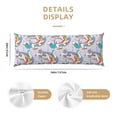 thumbnail image 2 of KLL Ultra Soft Microfiber Body Pillow Cover/Pillowcases 20"x54" with Hidden Zipper Closure-Unicorn DoingYoga, 2 of 5