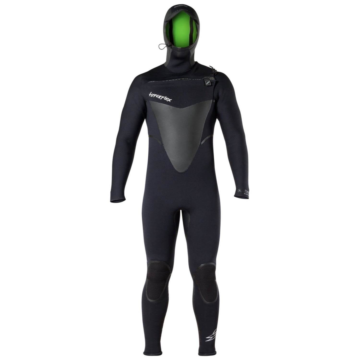 Hyperflex VooDoo 5/4/3mm Front Zip Hooded Full Wetsuit BK XLL