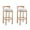 White - Sherpa - 2PCS- 30 Inches, variant on Guyou Bar Stools Set of 2, Mid Century Modern 30" Armless Island Bar Stools with Curved Back and Wooden Frame, Round Kitchen Stools with Footrest for Restaurant Bar Kitchen Island, Beige