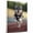 Alaskan Klee Kai, variant on Barbet Cute Dog Running Stretched Canvas Size 8x12 – Retro Barbet Dog Batter in Action With Running for Themed Living Room