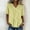 #057-Yellow, variant on Womens Tops Short Sleeve V Neck Trim Button Decor Flowy Shirt for Summer Casual Gift