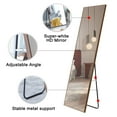 thumbnail image 6 of Juiluna 65" x 23" Full-Length Mirror Wall Mounted/Floor Mounted Wooden Frame Dressing Mirror for Living Room Bedroom Cloakroom, 6 of 9