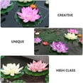thumbnail image 4 of MasteelfCA 14Pcs Artificial Flowers Simulated Lotus-flower Decor Floating Lotus-flower Pool Flower Adornment, 4 of 7