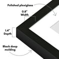 thumbnail image 3 of Americanflat 20x28 Picture Frame with Polished Plexiglass with 16x24 Mat Display Photo Soho Collection - Black, 3 of 8