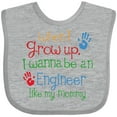 thumbnail image 3 of Inktastic Engineer Like Mommy Boys or Girls Baby Bib, 3 of 4
