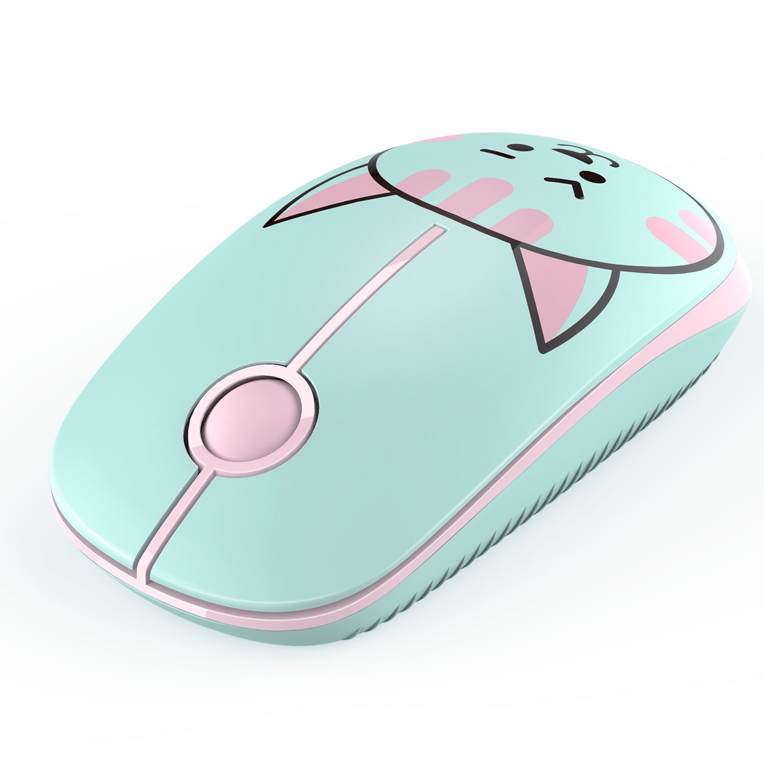 MacBook Less Noise Computer PC Portable Mobile Optical Mice for Notebook Laptop Jelly Comb 2.4G Slim Wireless Mouse with Nano Receiver White and Pink 