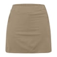 thumbnail image 2 of Felirenzacia Women's Athletic Tennis Skirt Athletic Skirts with Pockets Built in Shorts High Waisted Golf Skort for Workout Pickleball Khaki,XL, 2 of 6