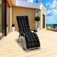 thumbnail image 5 of 71 Inch Patio Chaise Lounger Cushion, iMounTEK Rocking Chair Sofa Cushion with Ties and Top Cover, Non-Slip Sun Lounger Chair Swing Bench Cushion, 5 of 8