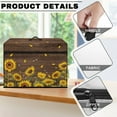 thumbnail image 6 of SEANATIVE Wood Sunflower Sewing Machine Dust Cover Aesthetic Sewing Machine Cover for Most Standard Sewing Machines Cover Protection Decor, Easy Storage, 6 of 7