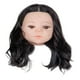 thumbnail image 1 of Cabeza de maniquí para bebé, corte de pelo con cabello humano para trenzar y teñir horquilla Negro, 1 of 9