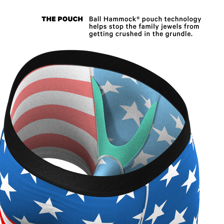 The Mascot - Shinesty American Flag Ball Hammock Pouch Underwear Small