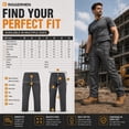 thumbnail image 3 of Riggermen Mens Cargo Work Pant Elasticated Waist Relaxed Fit Grey, 30Wx30L, 3 of 8