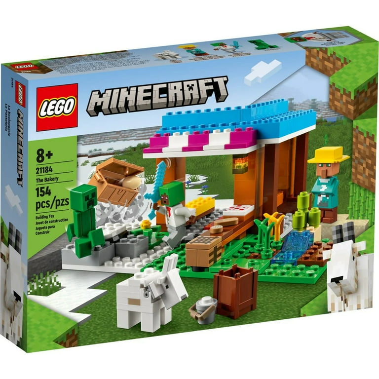 LEGO Minecraft The Bakery 21184 Toy Set with 3 Figures Goat Village Treasure Chest Gift for Kids 8 Walmart