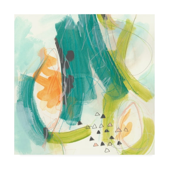 Trademark Fine Art 'Skipping Stones II' Canvas Art by June Erica Vess