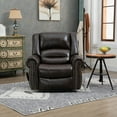 thumbnail image 2 of Power Lift Recliner Chair Heat Massage Dual Motor Infinite Position Up to 350 LBS,Faux Leather Recliner Chair with Heavy Duty Motion Mechanism and USB Ports,Brown, 2 of 7