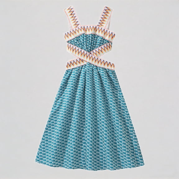 Krdevn Girls Summer Dresses Elastic Casual Outfits,10 Years