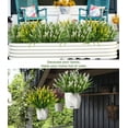 thumbnail image 2 of 10/20PCS Artificial Plants Outdoor Faux Lavender Flowers, Fake Monkey Grass UV Resistant Plastic Greenery Plants for Garden Home Porch Window Patio Hanging Planter Indoor Decor, 2 of 9