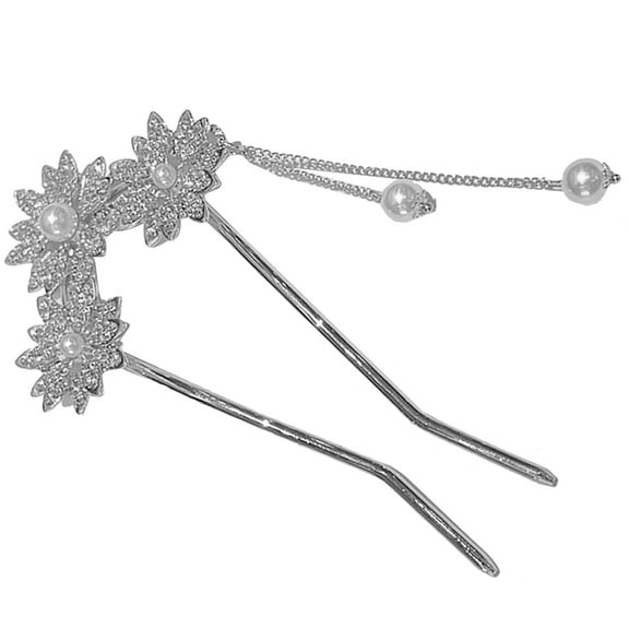 unbranded  Formal Hair Accessories Women Chopsticks U Pins Girl Miss Silver