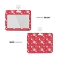 thumbnail image 2 of Susaid Hello Summer Flamingo Print ID Badge Holder with Double-Sided Windows Horizontal Hard Plastic Case Black Card Protector Pouch for Office School ID Credit Cards, 2 of 7