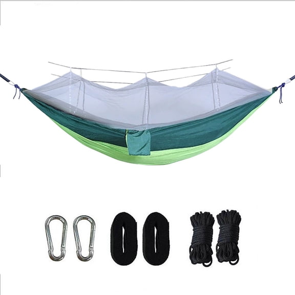 Deeceymbur Double Parachute Cloth Mosquito Proof Ha Mmock With Mosquito Bill