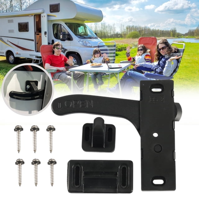 Kit De Manija De Aleación De Aluminio Para Puerta Derecha, Pestillo De Puerta De Ventana De Pantalla Rv Para Autocaravana Y Autocaravana Guardurnaity VI011668-00