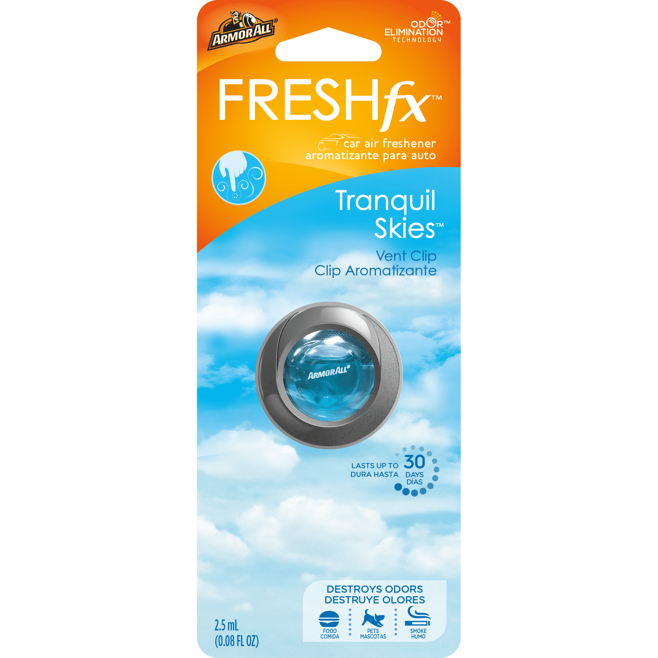 Armor All® FRESHfx™ Car Air Freshener Vent Clip Tranquil Skies™ (0.08