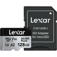 thumbnail image 2 of Lexar LMSSIPL128G-BNANU 128GB Professional Silver Plus microSDXC Card, 205MB/s Read, 150MB/s Write 3 Pack, 2 of 6