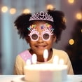 thumbnail image 4 of Decoraciones de Cumpleaños, Kit de Sash y Corona con Brillo con Gafas de Sol de Feliz Cumpleaños, Corona de Princesa Tiara y Accesorio de Atuendo para Fiesta de Sash, 4 of 5