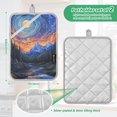 thumbnail image 6 of Yayeee Pot Holders Kitchen Heat Resistant with Pocket 7"x9.8" Cotton Oven Cooking Hot Pads, Mountains and Forests, 6 of 7