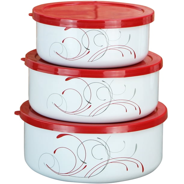 Corelle Coordinates 6Piece Enamel on Steel Bowl Set, Splendor