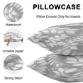 thumbnail image 5 of Throw Pillow Covers 24x24 Inch Set of 2, Gray Leaves Waterproof Outdoor Pillow Covers, Farmhouse Botanical Leaf Branch Vintage Modern Decorative Cushion Pillowcases for Patio Garden Couch Bed, 5 of 9