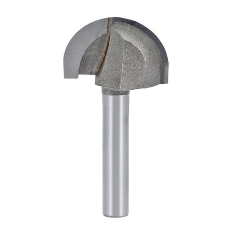 

Router Bit 1/4 inch Shank 1 inch Cutting Dia. Core Box 2 Flutes Carbon Steel for Carpentry Milling Cutter Tool