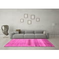 thumbnail image 3 of Ahgly Company Indoor Square Abstract Pink Modern Area Rugs, 7' Square, 3 of 4