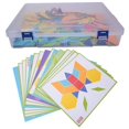 thumbnail image 1 of 170 Uds. Forma de geometría en madera para niños, bloques de tangram de construcción, rompecabezas, juego educativo, 1 of 4