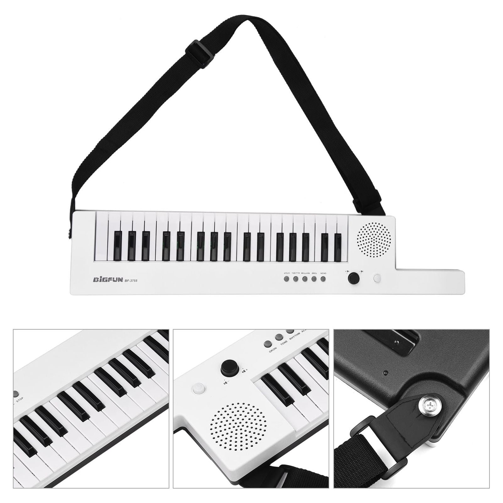 Meterk Guitar Electronic Piano Keyboard with 37-Key Protable Keyboard Piano Rechargeable Children' s Piano