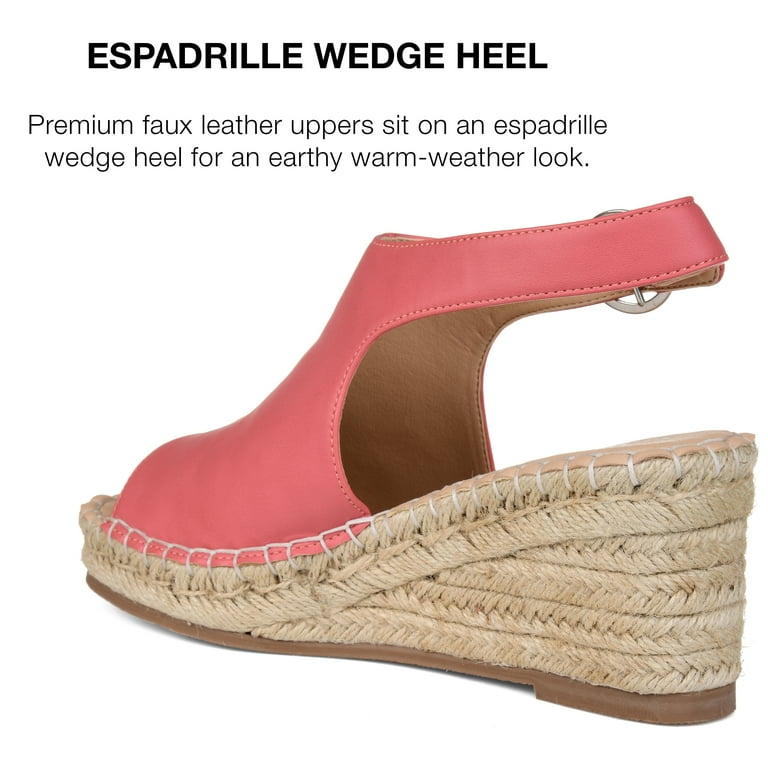 Journee collection crew espadrille wedge sandal clearance
