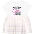 thumbnail image 3 of Inktastic Baby I Am Proof That God Answers Prayers Girls Baby Dress, 3 of 5