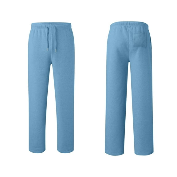 Boys Girls Casual Athletic Joggers Straight Leg Open Bottom Sweatpants With Elastic Waist And Pockets