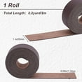 thumbnail image 2 of Dark Brown Genuine Leather Strap Strip 1 Inch Wide 79 Inch Long Leather Belt Wrap Single Sided Flat Cord, 2 of 9