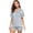 Light Blue, variant on KLHDSF Womens 2 Piece Pajama Set Short Sleeve Top and Shorts Casual Summer Floral Loungewear Green L