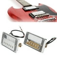 thumbnail image 3 of 2 piezas de pastilla de bobina doble plateada de 5 cuerdas para guitarra eléctrica, accesorios para instrumentos musicales, 3 of 10