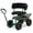 Green, variant on Costway Rolling Garden Cart Height Adjustable Scooter with Swivel Seat & Tool Storage Blue