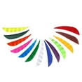thumbnail image 3 of 13pcs Plume de Tir à l'Arc, Coloré 5 Pouces Plume Motif de Rayures pour Accessoires d'Arc DIY, 3 of 8