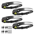 thumbnail image 1 of Paquete De 4 Faros Recargables A Prueba De Agua, 5 Modos, 1 of 5